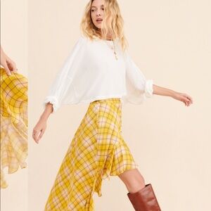 Free people x rococo sand waterfall skirt Xs